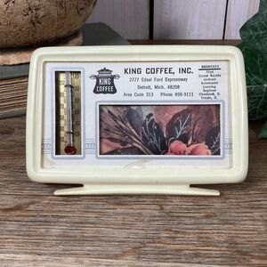 Vintage Advertising Thermometer King Coffee, Inc, Detroit MI